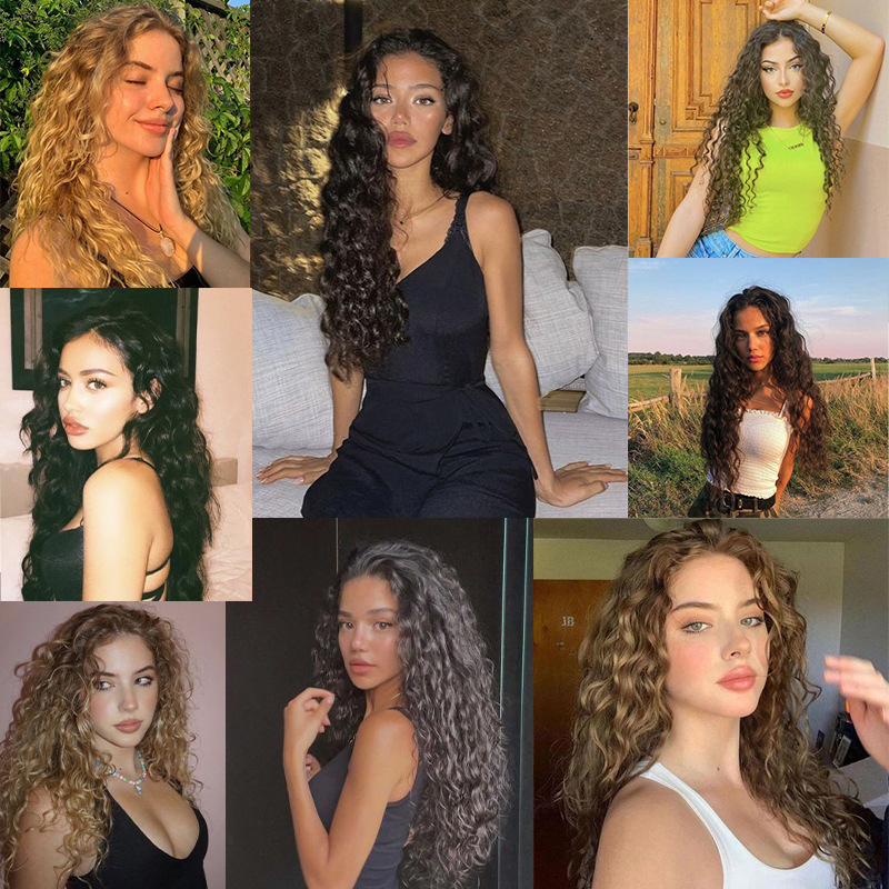 Perika, set od 7 komada SW302, vlakna otporna na visoke temperature, mehanička obrada, bojenje bez topline, voluminozna perika