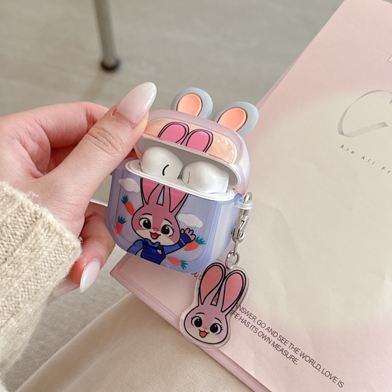 Etui za slušalice AirPods Pro 3 i Huawei FreeBuds Pro 5 – karikiran dizajn, reljefna obrada, TPU materijal, potpuno pokriće, kompatibilno s Apple i Huawei