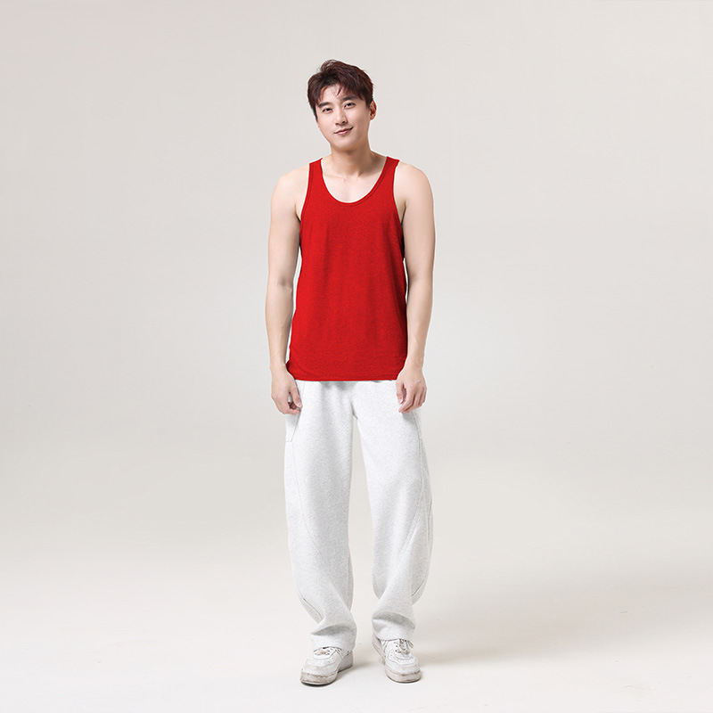 Muški tank top od 100% pamuka, lagan, prozračan, brzo suši, uski kroj