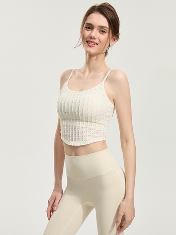 Αθλητικό σουτιέν με νάιλον που απομακρύνει την υγρασία; επένδυση 80% νάιλον, 20% σπάντεξ; δίχτυ 96% πολυεστέρας, 6% σπάντεξ; κατάλληλο για τρέξιμο, γυμναστική και γιόγκα.