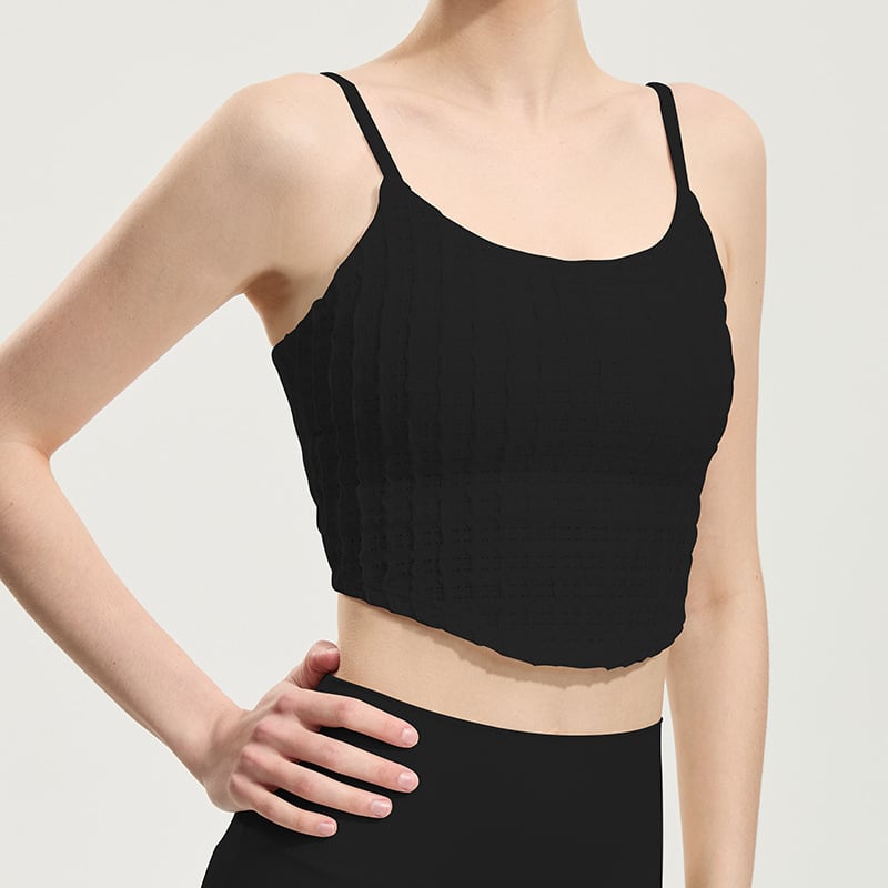 Αθλητικό σουτιέν με νάιλον που απομακρύνει την υγρασία; επένδυση 80% νάιλον, 20% σπάντεξ; δίχτυ 96% πολυεστέρας, 6% σπάντεξ; κατάλληλο για τρέξιμο, γυμναστική και γιόγκα.