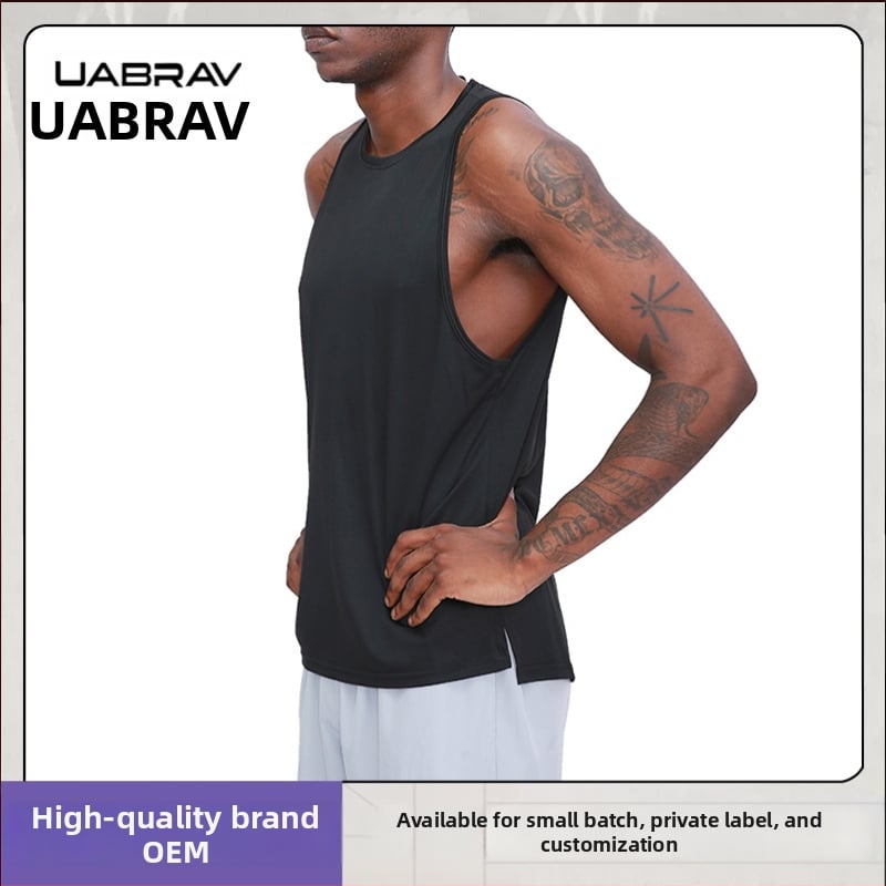 Ανδρικό αμάνικο γιλέκο γρήγορου στέγνωσης για τρέξιμο και προπονήσεις, 100% πολυεστέρας, για όλη τη σεζόν