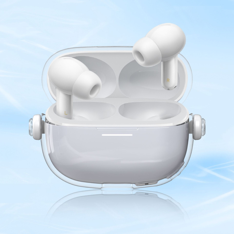 Carcasă de protecție pentru Redmi Buds6 Pro și Redmi Buds5 Pro – Carcasă transparentă cu încuietoare, turnare prin injecție PC/TPU