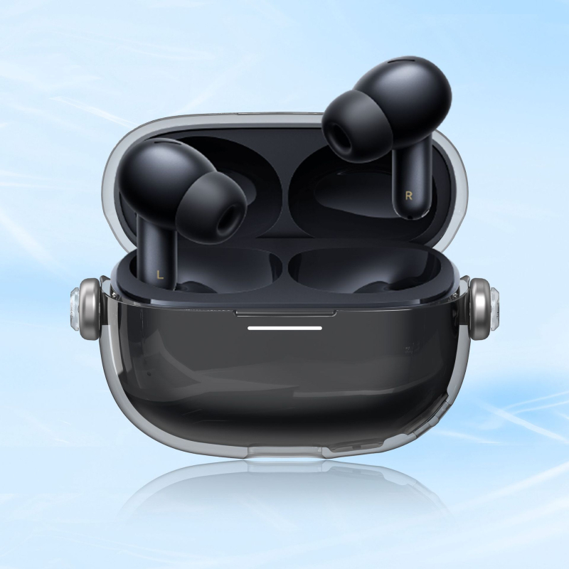 Carcasă de protecție pentru Redmi Buds6 Pro și Redmi Buds5 Pro – Carcasă transparentă cu încuietoare, turnare prin injecție PC/TPU