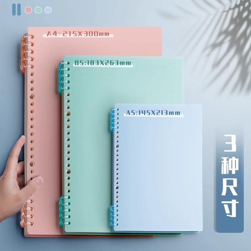 Cornell bilježnica A5, B5 i A4, 60 stranica, 80 g/m² dvostrani offset papir, PP kućište, vezanje binder, horizontalne linije Cornell i kvadratna mreža, retro stil