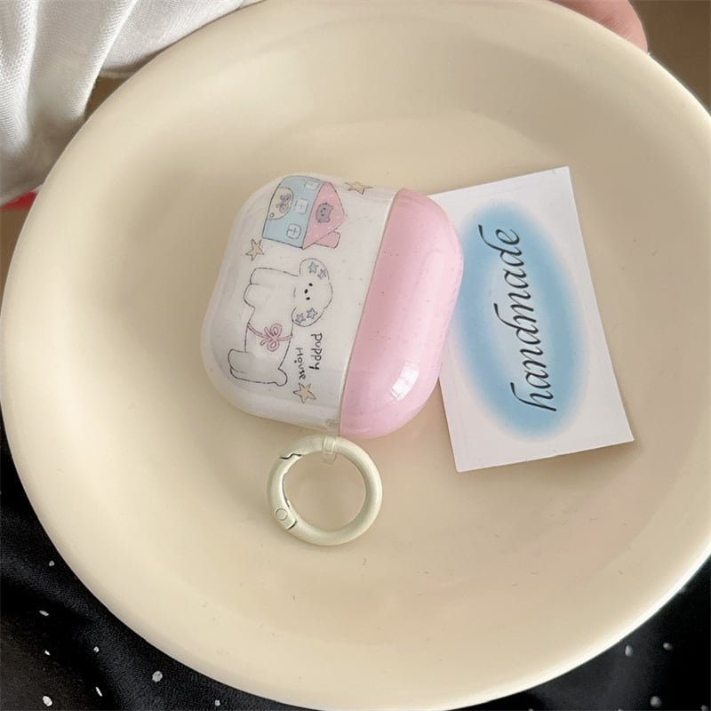 Silikonska zaštitna futrola s motivom slatkog psa i zvjezdice za AirPods Pro 1./2. generacije te AirPods 3./4. generacije