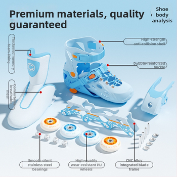 Korčule na kolieskach s hornou PU+ sieťkou, PU kolieska, jednoradové kolieska, podrážka z TPR