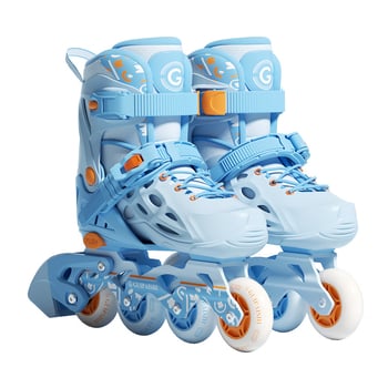 Korčule na kolieskach s hornou PU+ sieťkou, PU kolieska, jednoradové kolieska, podrážka z TPR