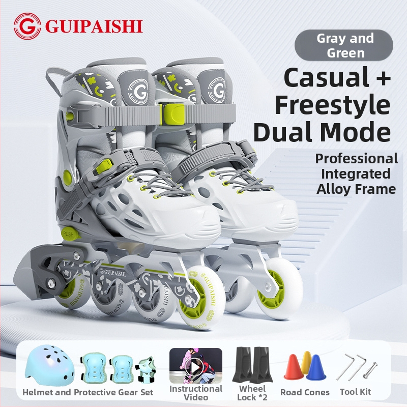 Korčule na kolieskach s hornou PU+ sieťkou, PU kolieska, jednoradové kolieska, podrážka z TPR