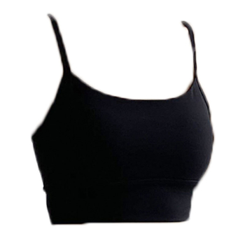 Ženski joga top za oblikovanje leđa, slim fit, kratka duljina, dvostrani materijal 220 g, 80% najlon 20% spandeks, brzo suši i prozračan