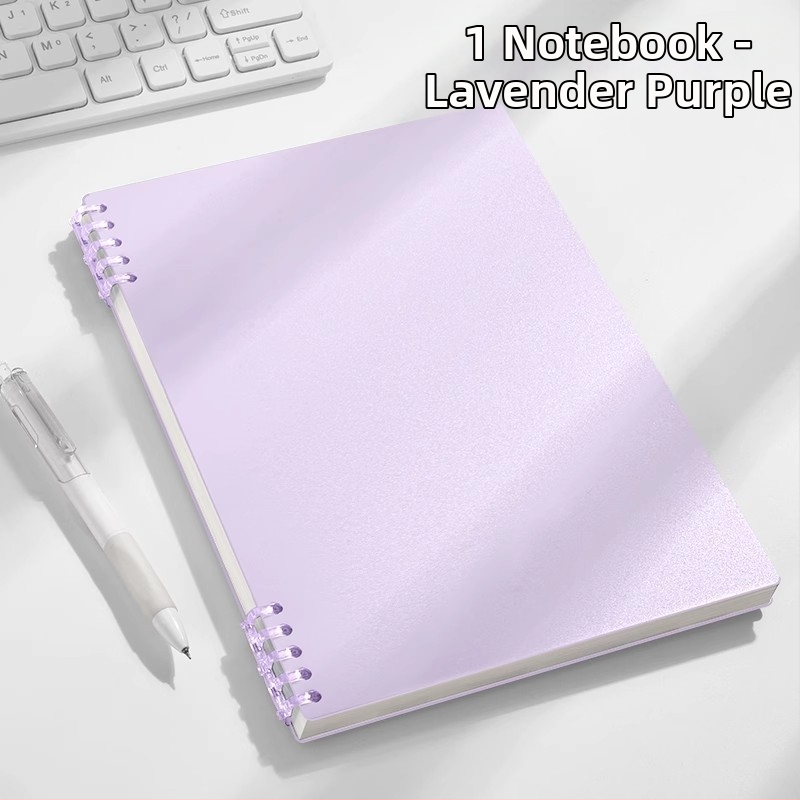 Bilježnica s odvojivim listovima, stranice s gridom, PP korica, Dowling papir 75gsm, 100–200 stranica