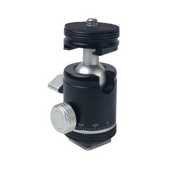 Prijenosni višenamjenski nosač za telefon za live streaming s osvjetljenjem i 360° panoramskom kuglastom glavom; vijčani sustav montaže; ekološki materijali; horizontalno okretanje 360°; horizontalna brzina 360°; težina 0,92 kg