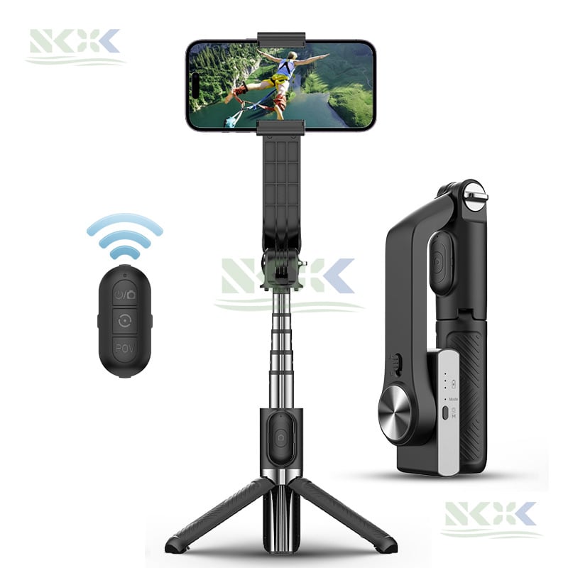 Гимбал стабилизатор SK-A4, едноосен стабилизатор, ABS+алюминиева сплав, Bluetooth, дистанционно управление