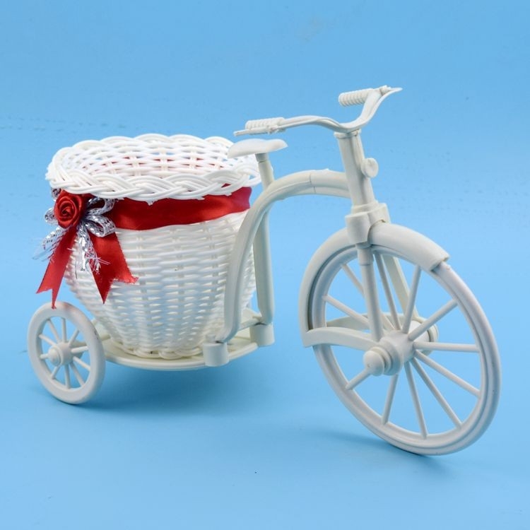 Ručno pleteni veliki koš za pohranu, za darove i dekoracije, model LX-FT0018, materijal: plastika, porijeklo Guangxi, stil idiličan.