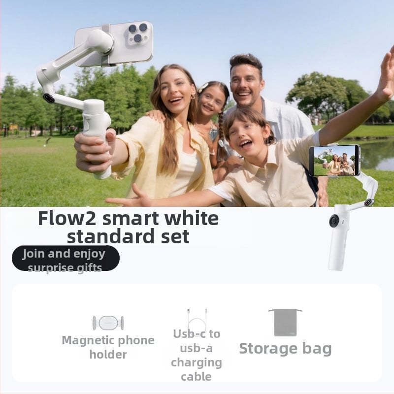 Insta360 Flow 2 стабилизатор за телефон с AI проследяване, преносим, Bluetooth, ABS корпус