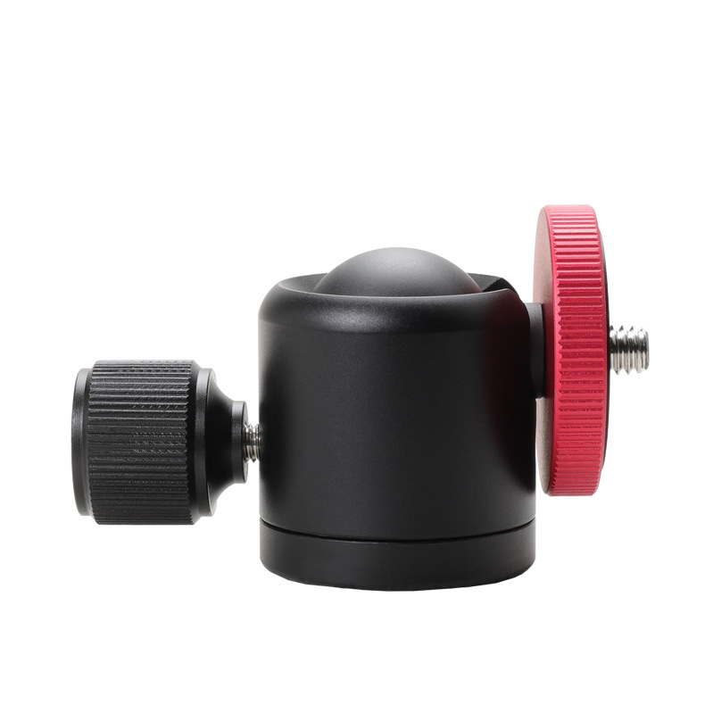 Mini sve-metalni PTZ stativ s univerzalnom kugličnom glavom za mobitel — navojni montáž, aluminijska legura, 360° horizontalno okretanje, 90° vertikalno nagibanje, težina 115 g