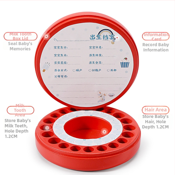 Drvena kutija za sjećanje na mliječne zube - DIY zbirka zuba, Handsome Dog, Zhejiang Yunhe podrijetlo