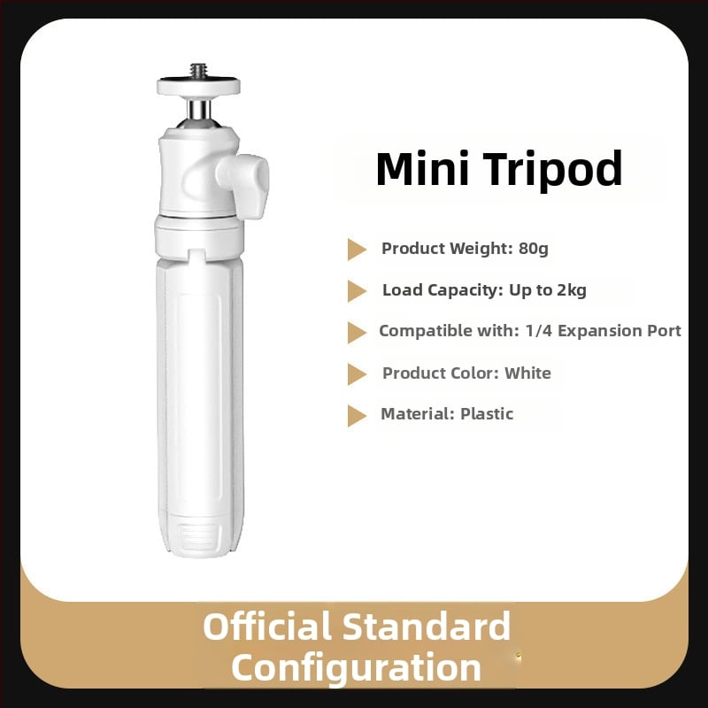 Мини десктоп стабилизатор за телефон/гимбал с 360° въртене, портативен и ръчен, метална конструкция; Bluetooth поддръжка; дистанционно включено