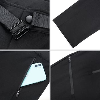 Pantaloni de exterior uscați rapid pentru bărbați – țesătură din amestec de fibre chimice; vară și primăvară; pentru alergare și fitness