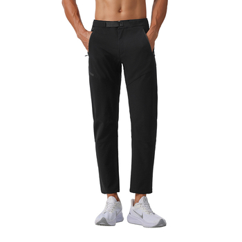 Pantaloni de exterior uscați rapid pentru bărbați – țesătură din amestec de fibre chimice; vară și primăvară; pentru alergare și fitness