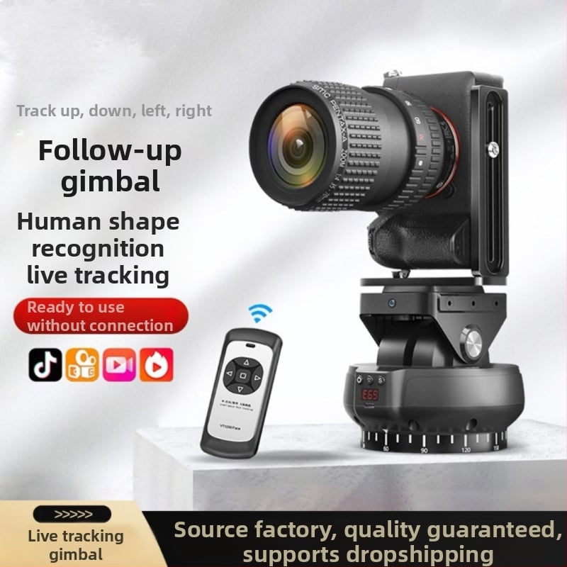 Gimbal sa praćenjem lica za DSLR/mirrorless, pametne telefone i GoPro – daljinsko upravljanje, 1/4-inčni navoj, horizontalno 230°, vertikalno 70°, masa 0.8 kg