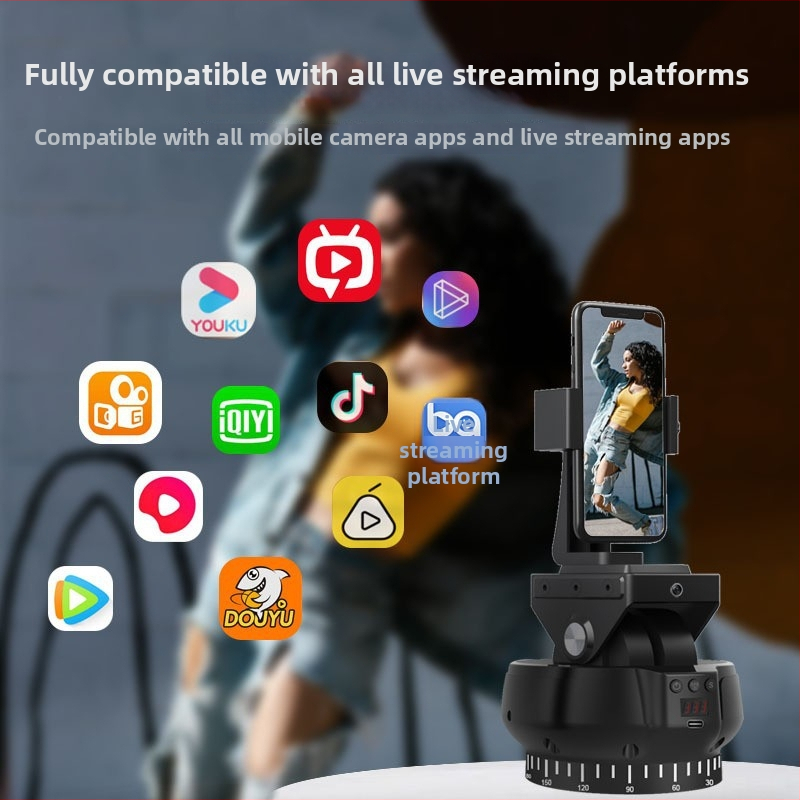 Gimbal sa praćenjem lica za DSLR/mirrorless, pametne telefone i GoPro – daljinsko upravljanje, 1/4-inčni navoj, horizontalno 230°, vertikalno 70°, masa 0.8 kg