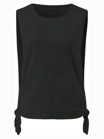 Joga top s remenima i razdjeljak, brzo suši, labav kroj, kratka duljina, bez umetka za prsa, Materijal: milk silk, 95% poliester