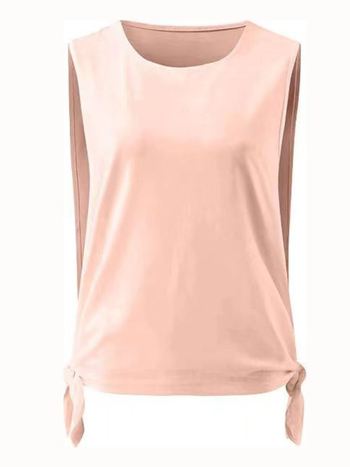 Joga top s remenima i razdjeljak, brzo suši, labav kroj, kratka duljina, bez umetka za prsa, Materijal: milk silk, 95% poliester