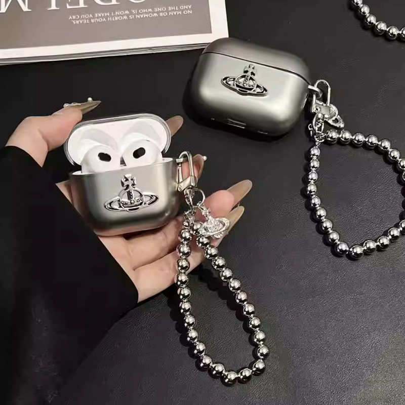 Zaštitno kućište AirPods 1/2/3 od TPU-a s elektroplatiranim mat završnim slojem i Saturn dijamantnom teksturom