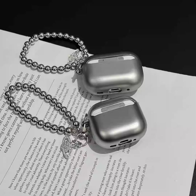 Zaštitno kućište AirPods 1/2/3 od TPU-a s elektroplatiranim mat završnim slojem i Saturn dijamantnom teksturom
