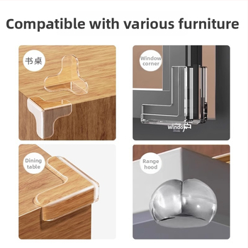 Ecoplus ochranné rohy pre stoly a skrinky, pravouhlý tvar, proti nárazu, balenie 4000 kusov, čiarový kód 6942103905063