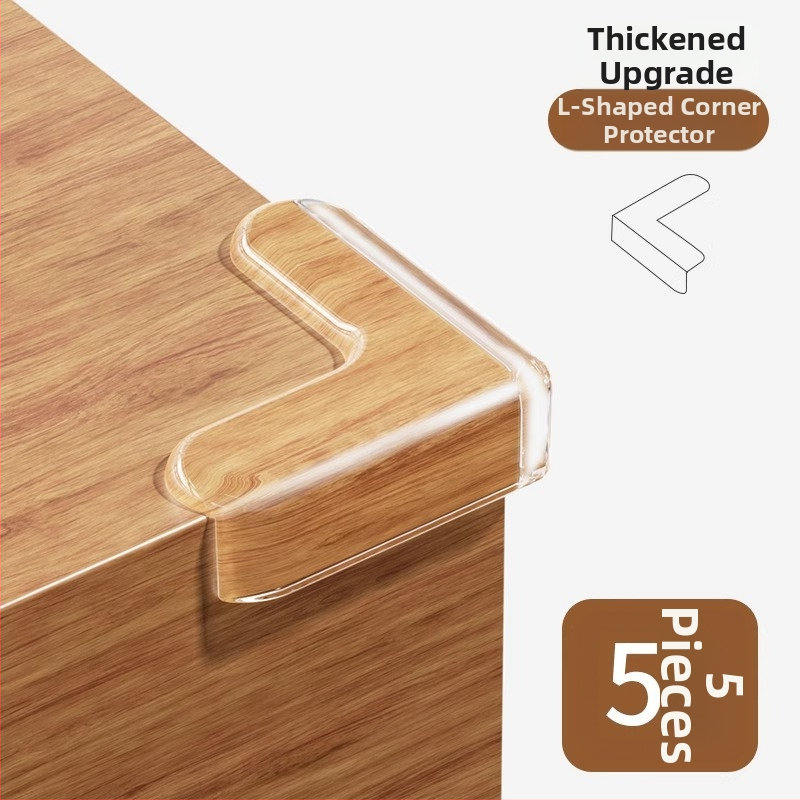 Ecoplus ochranné rohy pre stoly a skrinky, pravouhlý tvar, proti nárazu, balenie 4000 kusov, čiarový kód 6942103905063