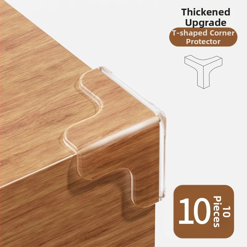 Ecoplus ochranné rohy pre stoly a skrinky, pravouhlý tvar, proti nárazu, balenie 4000 kusov, čiarový kód 6942103905063