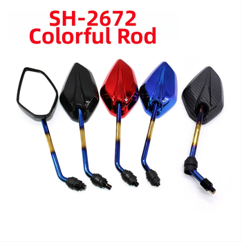 Yamaha NMAX155 motocyklové spätné zrkadlo, Plast+železo, štvorcové zrkadlo, model Sh-2672, značka Bright xin