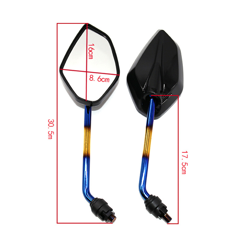 Yamaha NMAX155 мотоциклетно огледало за обратно виждане, пластмаса+желязо, квадратно огледало, модел Sh-2672, марка Bright xin