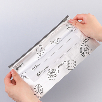 Хранителна торба с антибактериално алуминиево фолио, цип за хладилник/замразяване, самозалепваща и порционираща