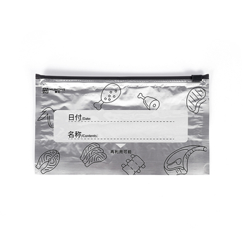 Хранителна торба с антибактериално алуминиево фолио, цип за хладилник/замразяване, самозалепваща и порционираща