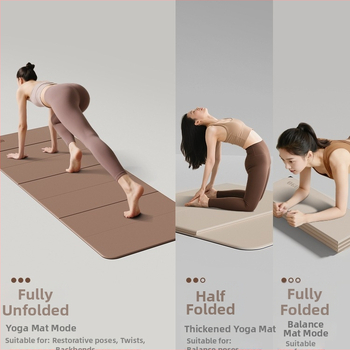 Skladacia joga podložka – Silk Flower materiál, protišmyková a tlmenie hluku, hrúbka 0.8 cm