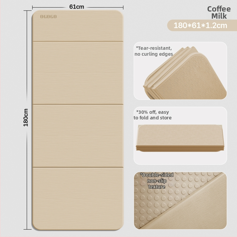 Skladacia joga podložka – Silk Flower materiál, protišmyková a tlmenie hluku, hrúbka 0.8 cm