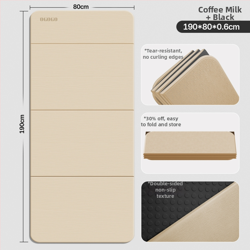 Skladacia joga podložka – Silk Flower materiál, protišmyková a tlmenie hluku, hrúbka 0.8 cm