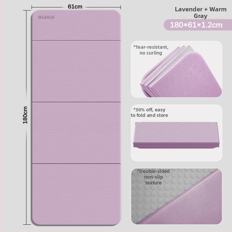 Skladacia joga podložka – Silk Flower materiál, protišmyková a tlmenie hluku, hrúbka 0.8 cm