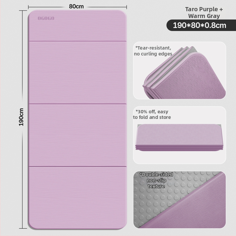 Skladacia joga podložka – Silk Flower materiál, protišmyková a tlmenie hluku, hrúbka 0.8 cm