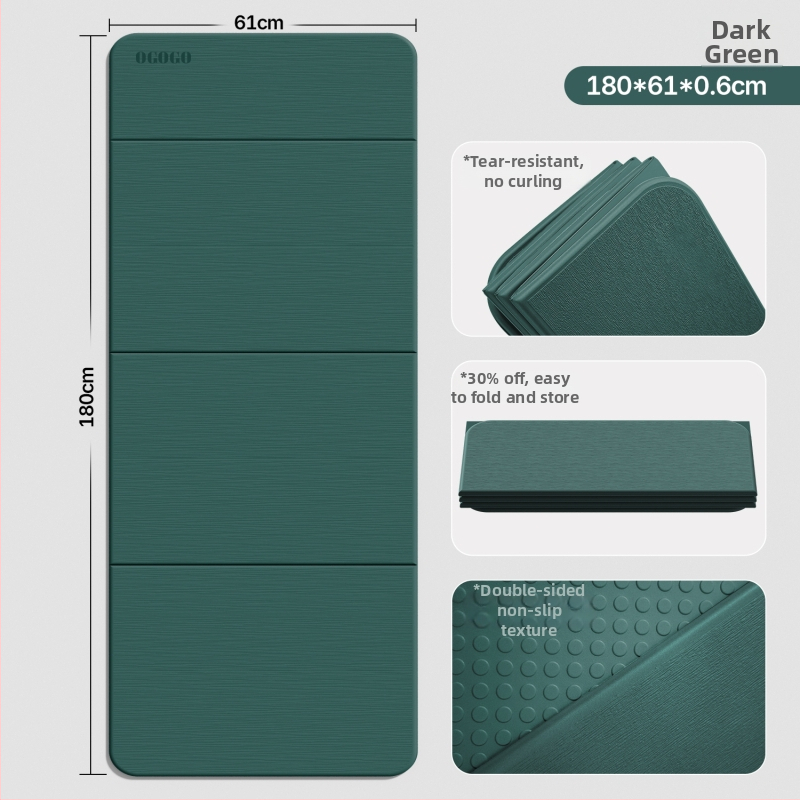 Skladacia joga podložka – Silk Flower materiál, protišmyková a tlmenie hluku, hrúbka 0.8 cm