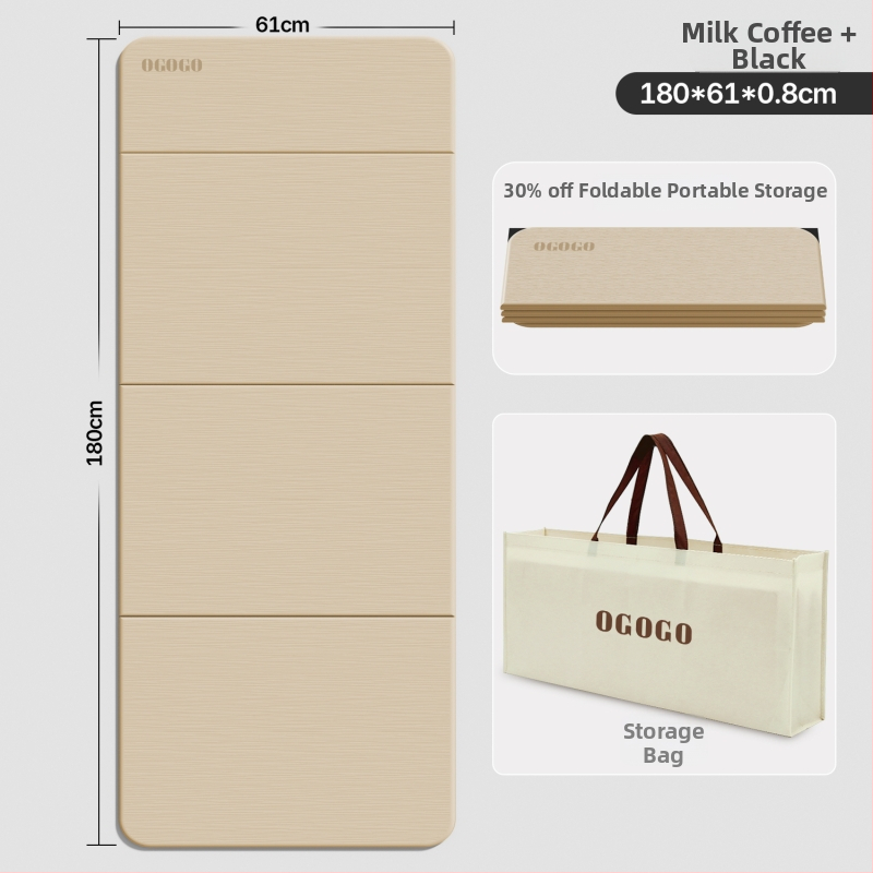 Skladacia joga podložka – Silk Flower materiál, protišmyková a tlmenie hluku, hrúbka 0.8 cm