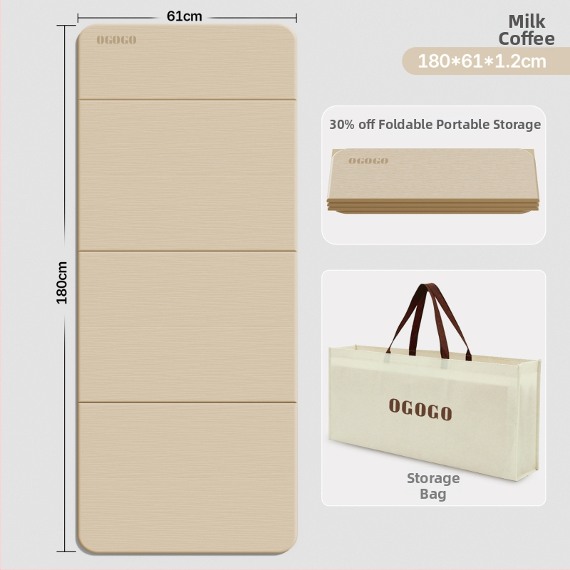 Skladacia joga podložka – Silk Flower materiál, protišmyková a tlmenie hluku, hrúbka 0.8 cm