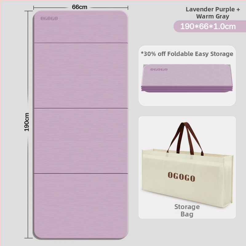 Skladacia joga podložka – Silk Flower materiál, protišmyková a tlmenie hluku, hrúbka 0.8 cm