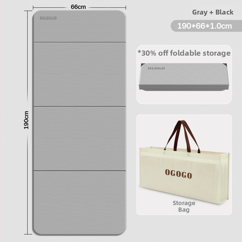 Skladacia joga podložka – Silk Flower materiál, protišmyková a tlmenie hluku, hrúbka 0.8 cm