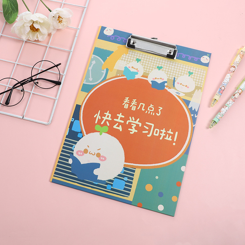 Клипборд за писане с двойно захващане: здрав клип и щипка за плоча, хартия, дебелина на плочата 3 мм, ширина на гърба 22 мм