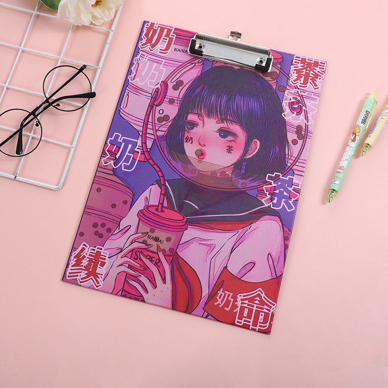 Клипборд за писане с двойно захващане: здрав клип и щипка за плоча, хартия, дебелина на плочата 3 мм, ширина на гърба 22 мм