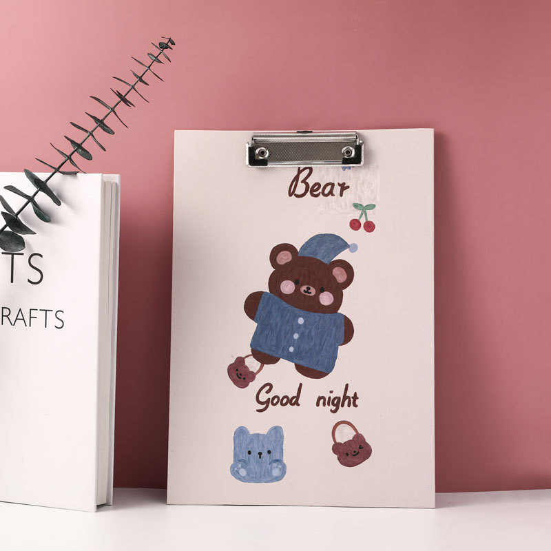 Клипборд за писане с двойно захващане: здрав клип и щипка за плоча, хартия, дебелина на плочата 3 мм, ширина на гърба 22 мм